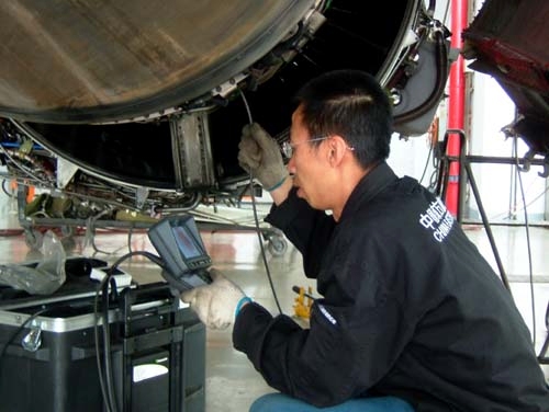 Civil aircraft non-destructive testing